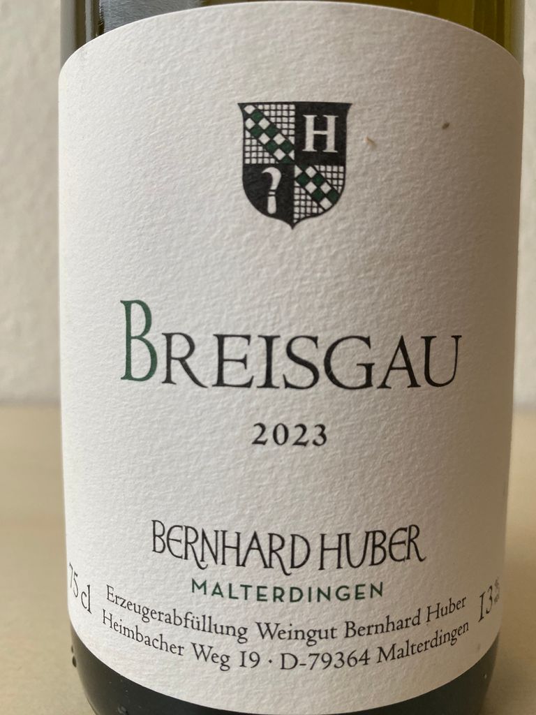 Bernhard Huber Breisgau 2023 750ml ワイン 2023 Bernhard Huber Breisgau - CellarTracker