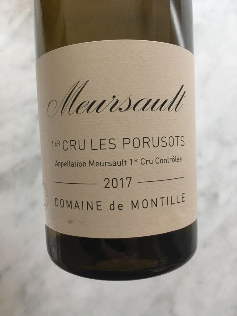 2017 Domaine de Montille Meursault 1er Cru Les Porusots