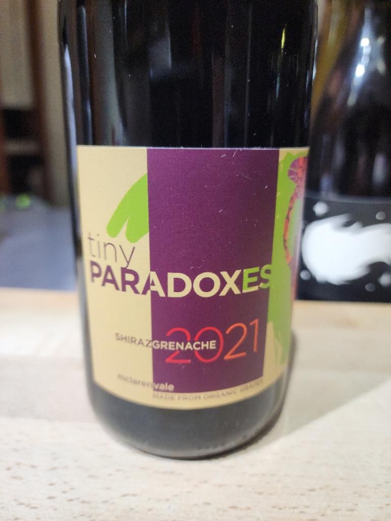 2021 Paxton Wines Tiny Paradoxes Shiraz Grenache, Australia, South