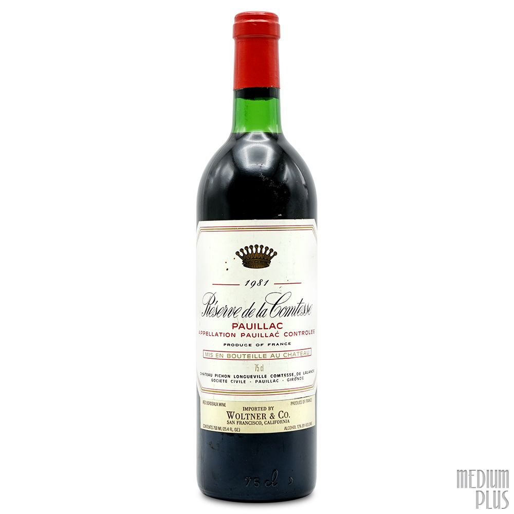 1980 Château Pichon Longueville Comtesse de Lalande Réserve de la