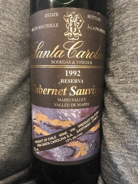 2016 Santa Carolina Cabernet Sauvignon Reserva Estate Grown