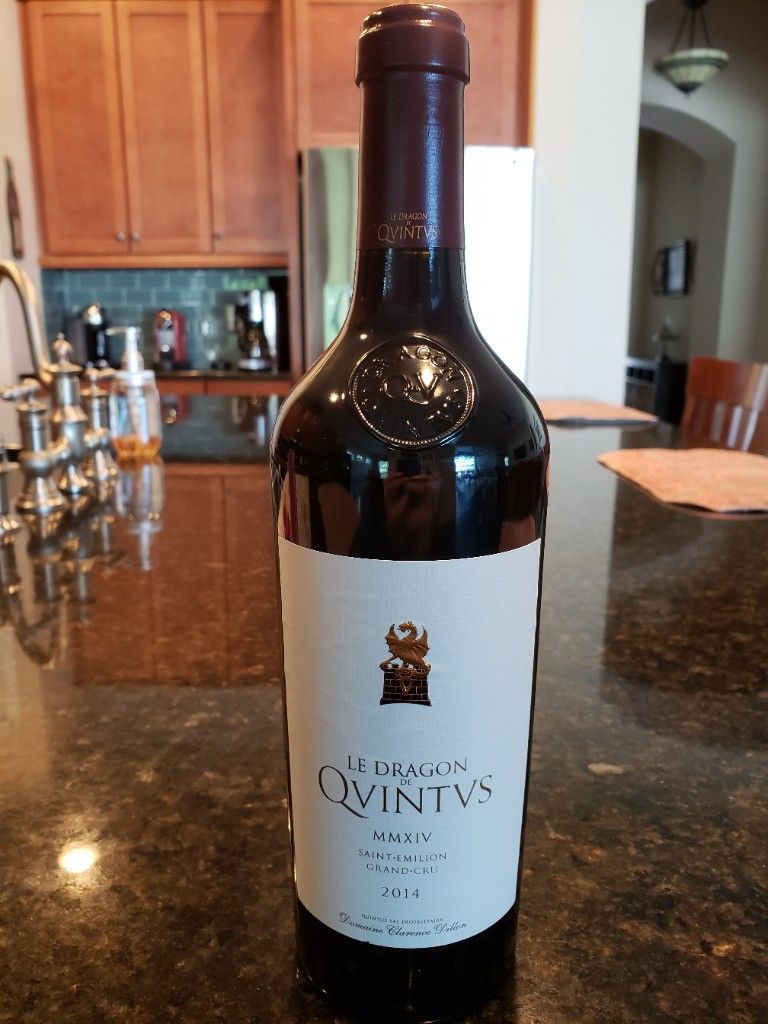 2014 Château Quintus Le Dragon de Quintus, France, Bordeaux, Libournais