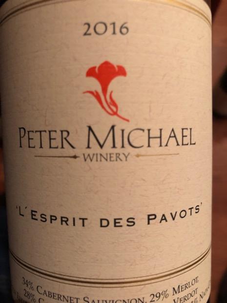 Where to buy Peter Michael 'L'Esprit des Pavots' Estate Red