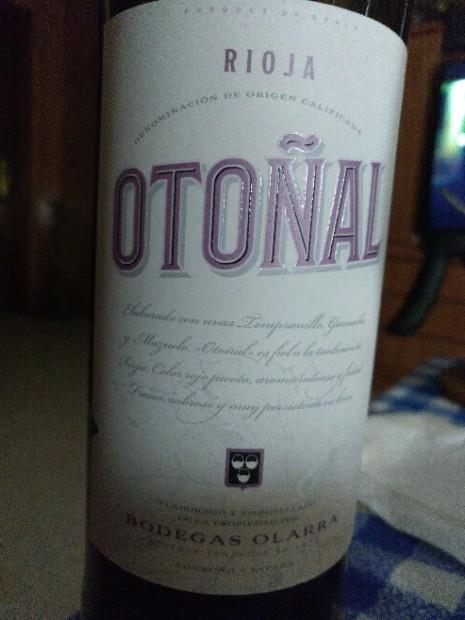 2016 Bodegas Olarra Rioja Otoñal, Spain, La Rioja, Rioja - CellarTracker