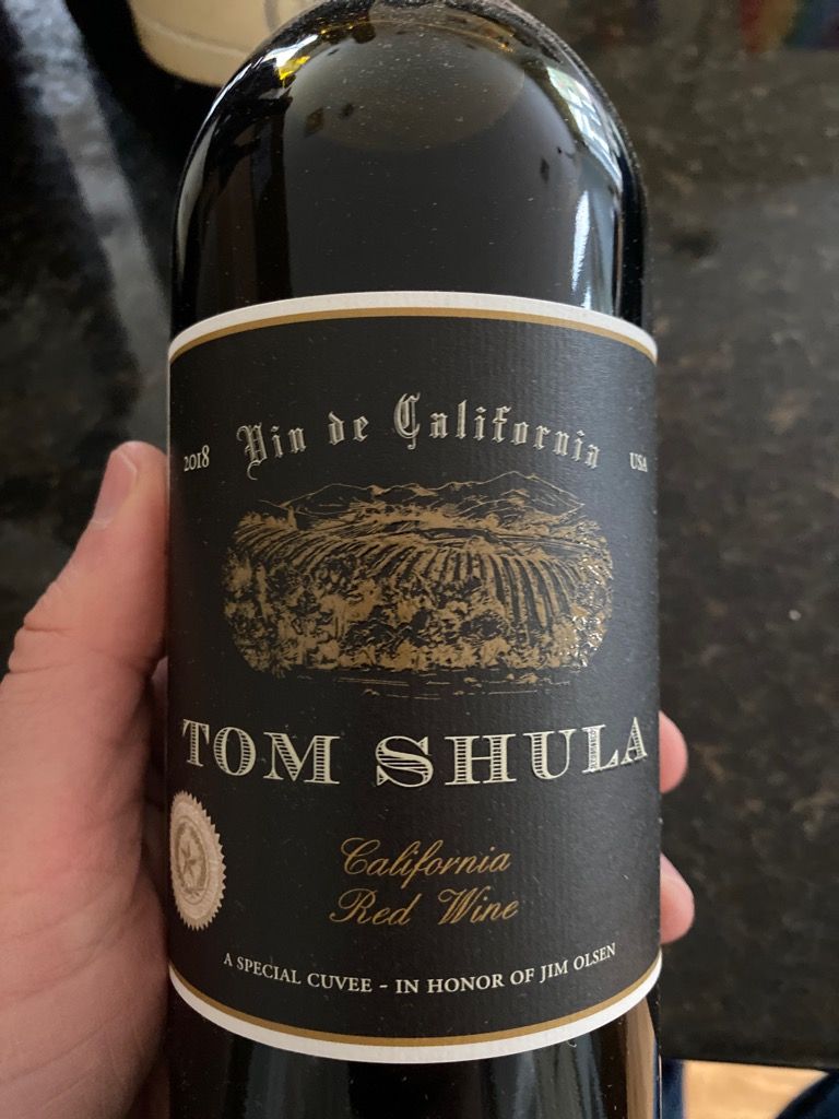 Tom Shula California Red 2018