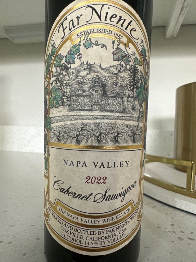2022 Far Niente Cabernet Sauvignon Napa Valley - CellarTracker