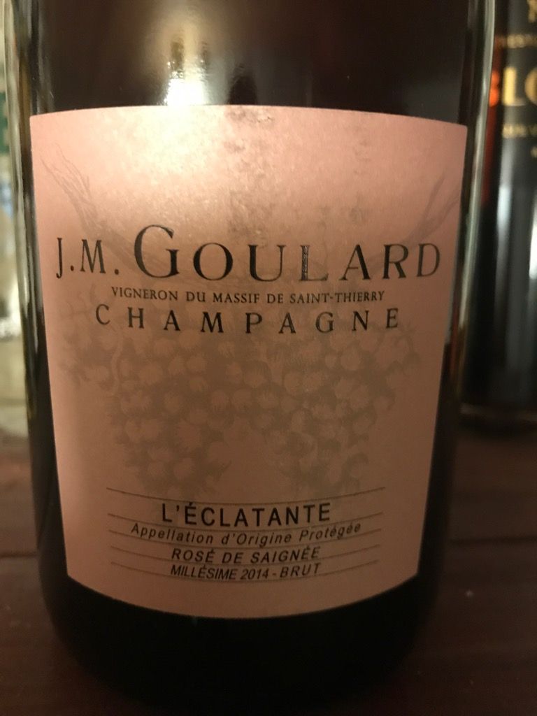 2015 J.M. Goulard Champagne L'Eclatante, France, Champagne CellarTracker