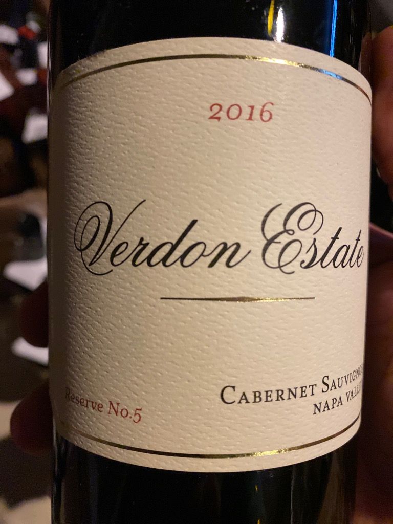 2016 Verdon Estate Sauvignon Reserve No. 3, USA, California