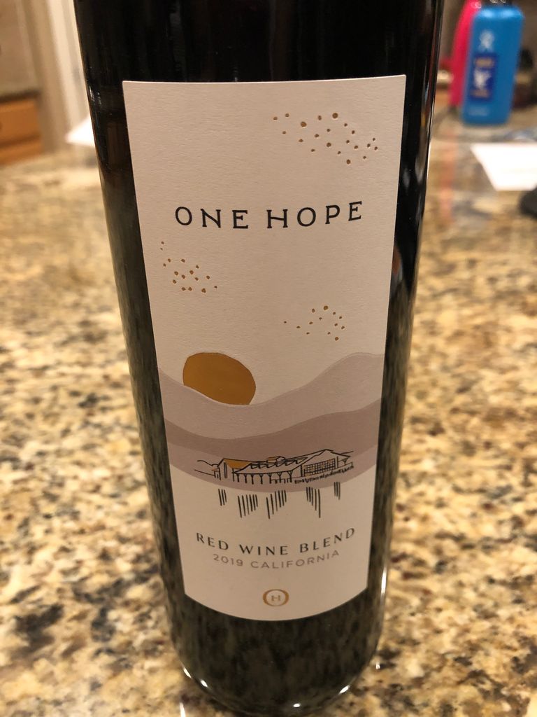 2019 One Hope Red Wine Blend, USA, California - CellarTracker