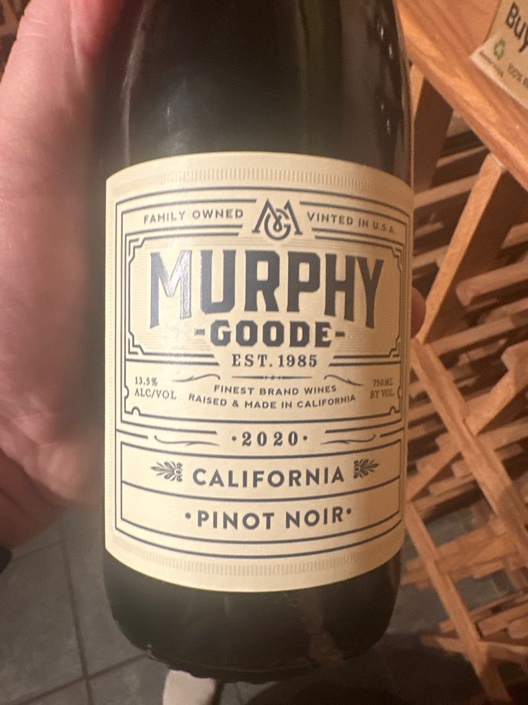 2020 Murphy-Goode Pinot Noir, USA, California - CellarTracker