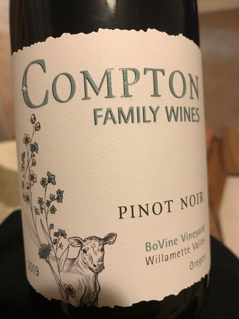 Compton Labels 2022 Compton Pinot Noir Bovine Vineyards, USA, Oregon, Willamette ...