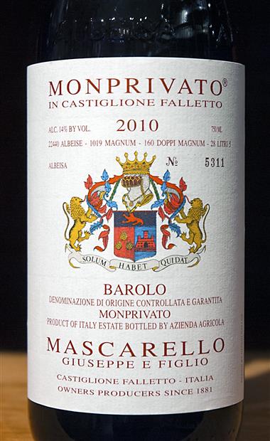 2010 Giuseppe E Figlio Mascarello Barolo Monprivato, Italy, Piedmont,  Langhe, Barolo - CellarTracker