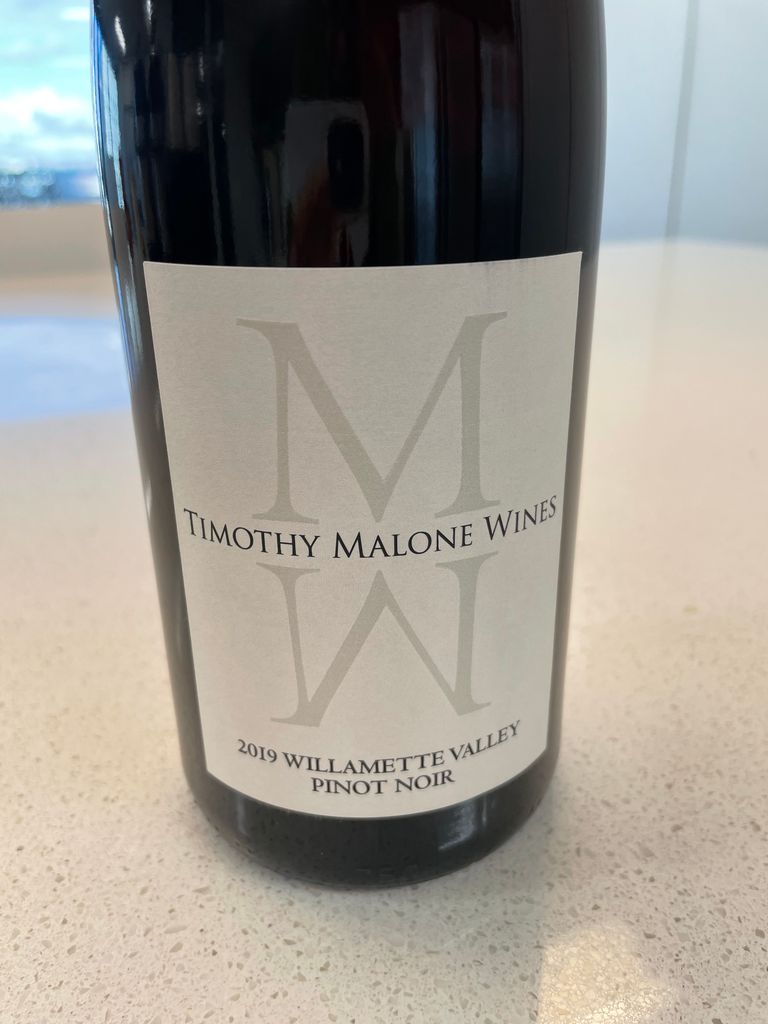 2019 Timothy Malone Wines Pinot Noir White Label Willamette Valley, USA ...