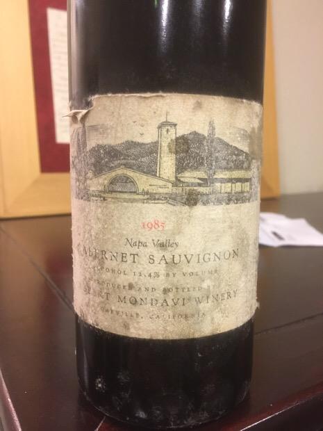 1985 Robert Mondavi Winery Cabernet Sauvignon Napa Valley