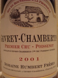 2016 Domaine Humbert Frères Gevrey-Chambertin 1er Cru