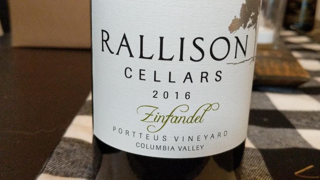 2016 Rallison Cellars Zinfandel Portteus Vineyard, USA, Washington
