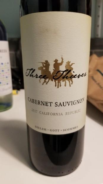 2017 Three Thieves Cabernet Sauvignon, USA, California - CellarTracker