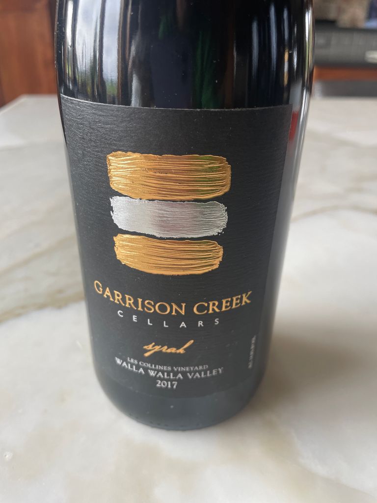 2017 Garrison Creek Cellars Syrah Block 43 Les Collines Vineyard, USA ...