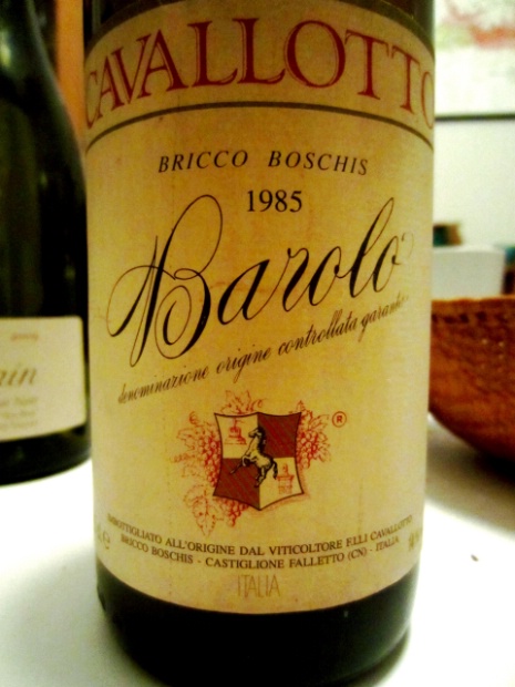 1985 Cavallotto Barolo Riserva Bricco Boschis Vigna San Giuseppe