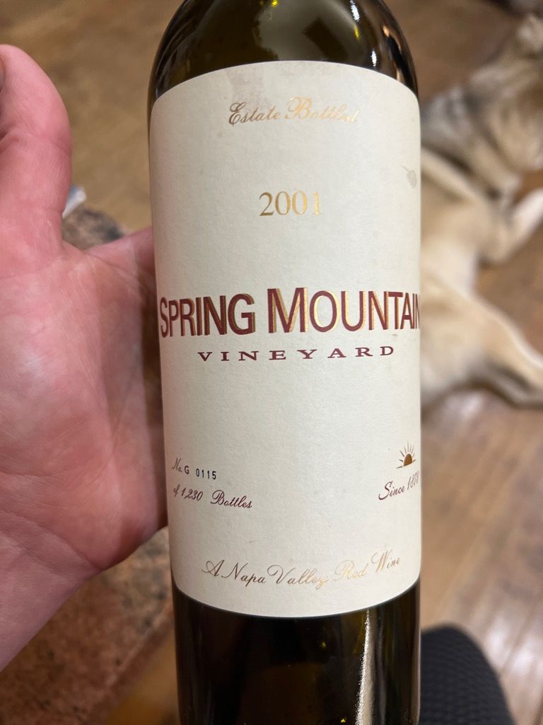 1998 Spring Mountain Vineyard Napa Valley Red Wine - CellarTracker