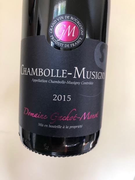 2015 Domaine Gachot-Monot Chambolle-Musigny - CellarTracker