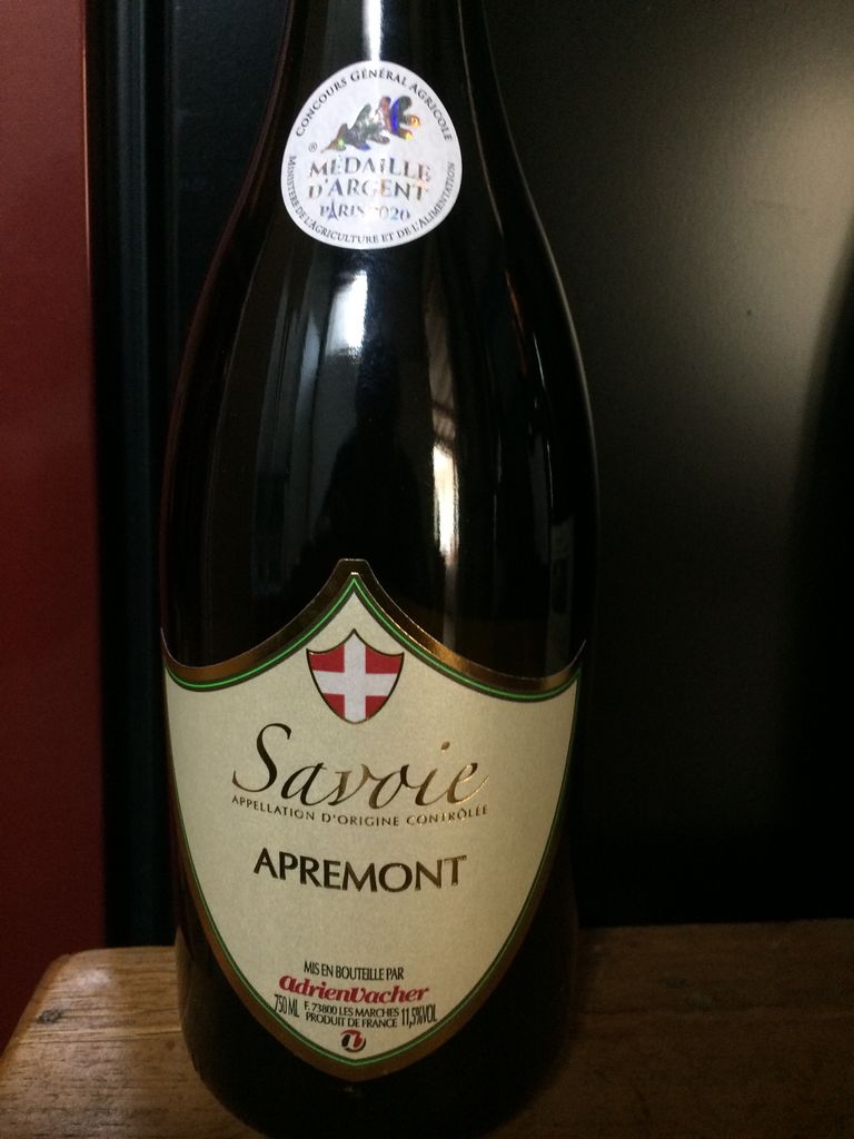2019 Adrien Vacher Vin de Savoie Apremont, France, Savoie, Vin de