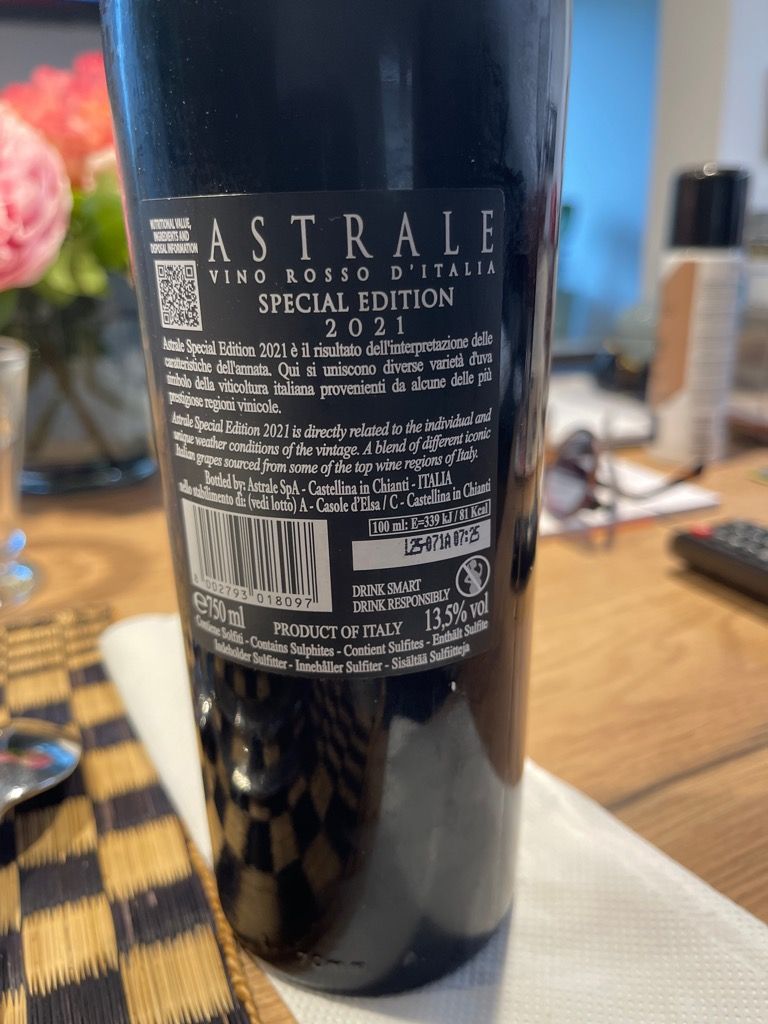 N.V. Astrale Vino Rosso d'Italia - CellarTracker