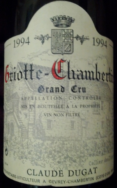 Griotte-Chambertin Dugat 1994 VINTAGE / グリオット シャンベルタン  
