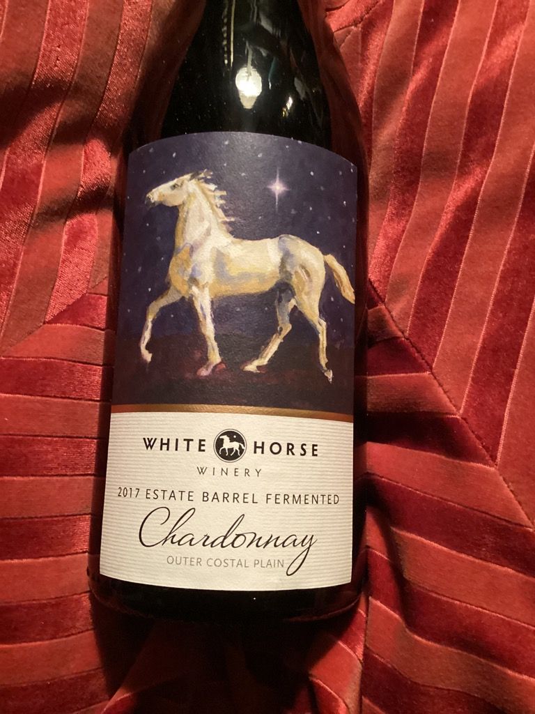 2017 White Horse Winery Chardonnay Barrel Fermented, USA, American