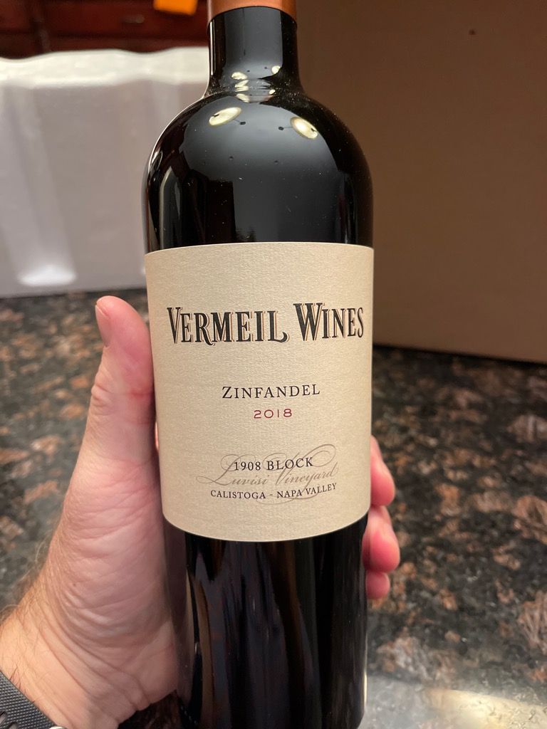 2019 Vermeil Wines Zinfandel Luvisi "1908" Vineyard, USA, California, Napa Valley, Calistoga