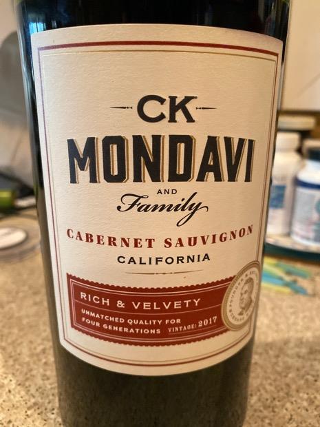 2020 CK Mondavi Family Vineyards, USA, California - CellarTracker