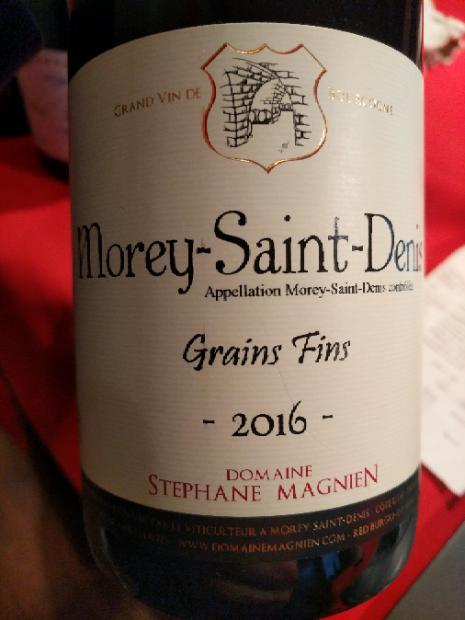 2020 Domaine Stephane Magnien Morey-Saint-Denis Grains Fins