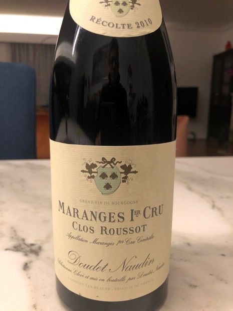 2010 M. Doudet-Naudin Maranges 1er Cru Les Clos Roussots, France ...