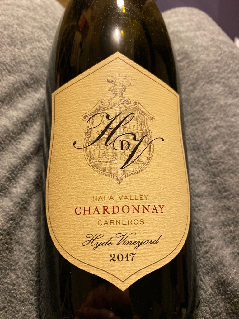 2017 Hyde De Villaine Chardonnay Hyde Vineyard - CellarTracker