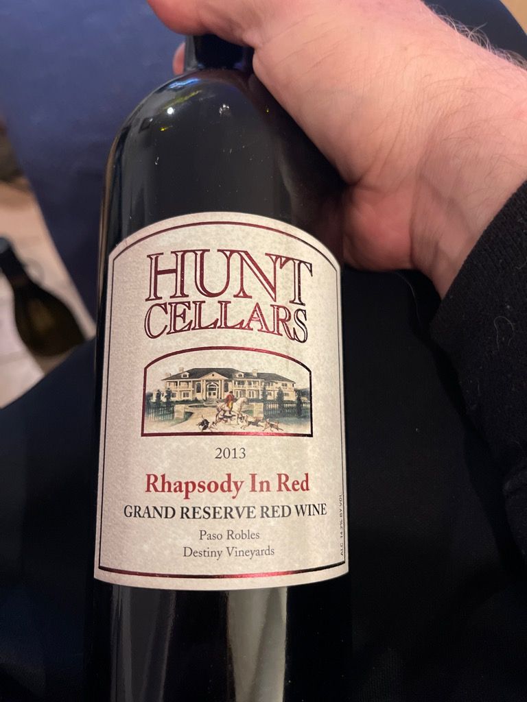 2013 Hunt Cellars Rhapsody in Red Grand Reserve Destiny Vineyards, USA