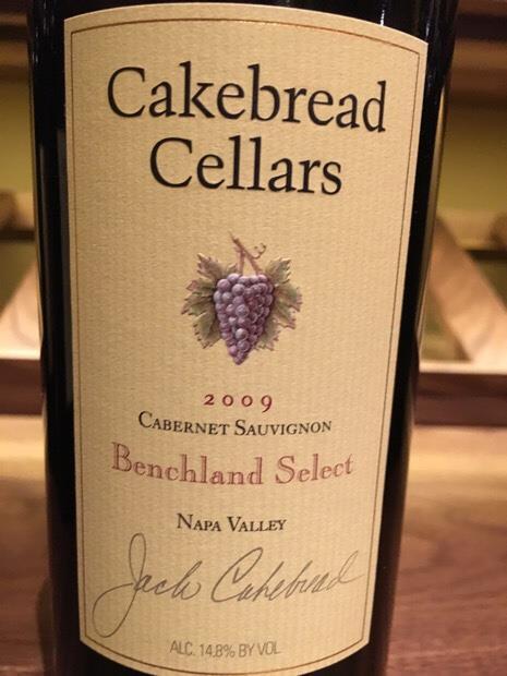 2009 Cakebread Cellars Cabernet Sauvignon Benchland Select