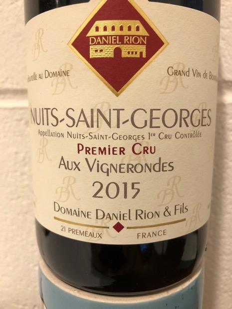 2015 Domaine Daniel Rion et Fils Nuits-Saint-Georges 1er Cru Les