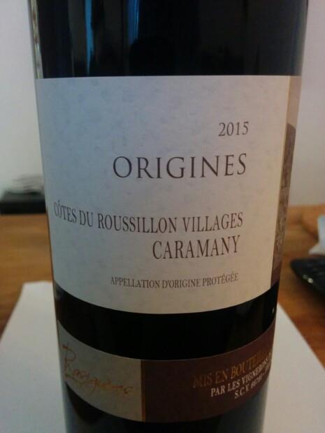 2015 Cellier Trémoine Côtes du Roussillon Villages Caramany Origines ...