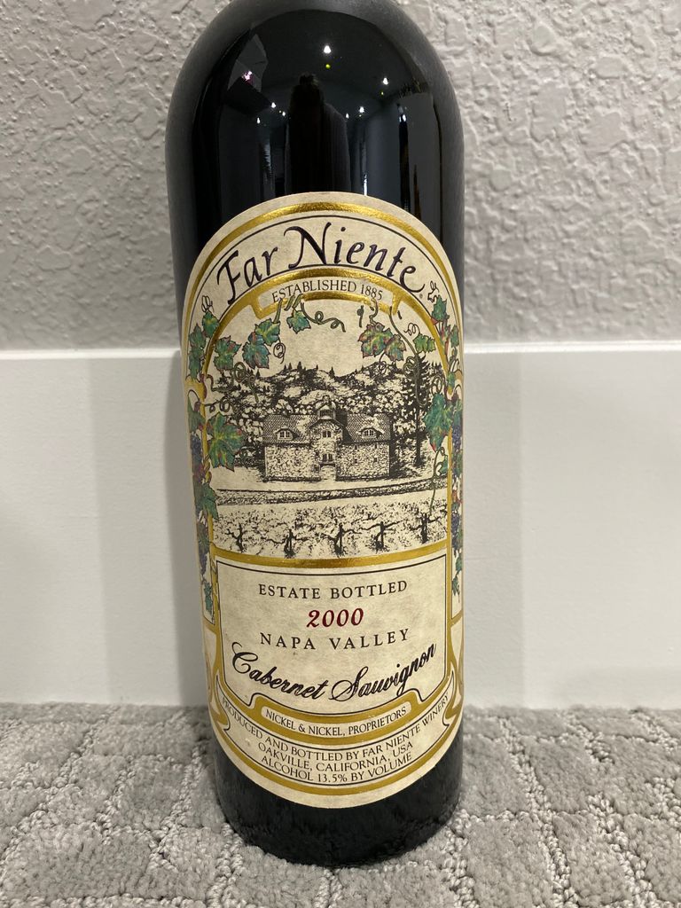 2000 Far Niente Cabernet Sauvignon Estate Napa Valley - CellarTracker