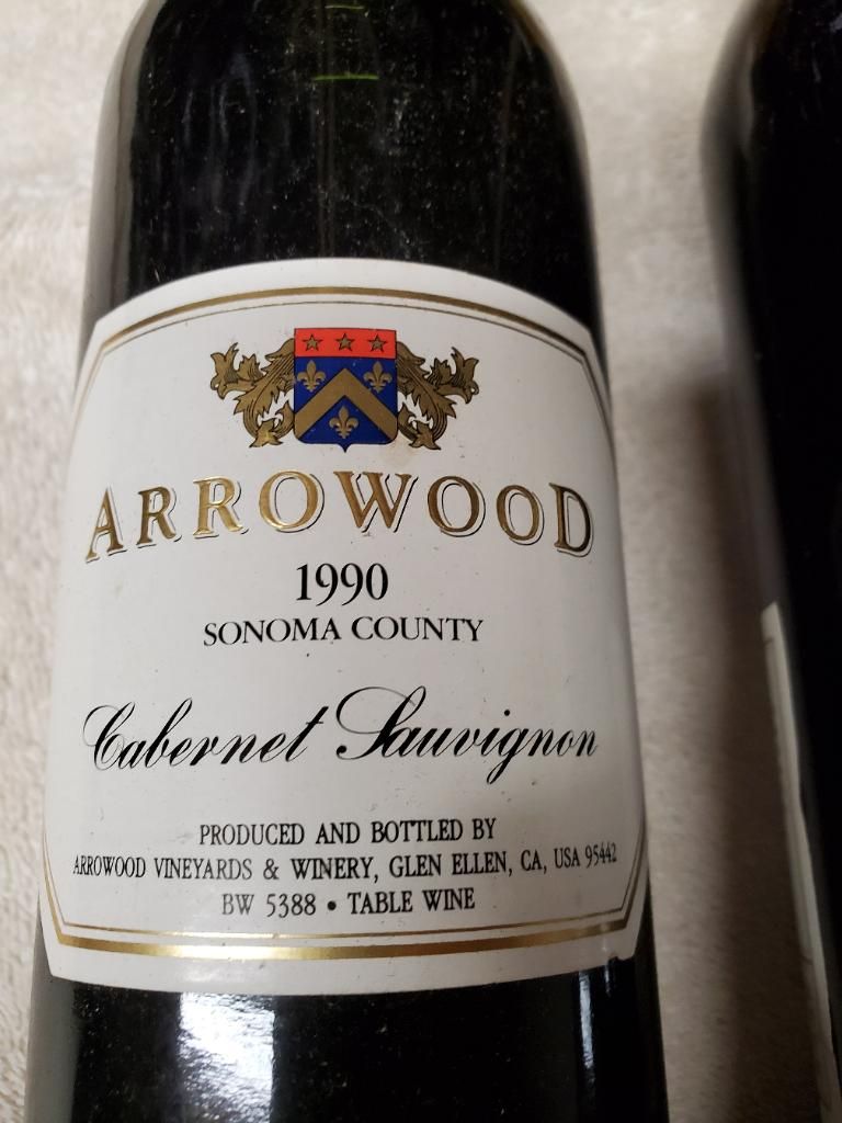 1990 Arrowood Sauvignon Sonoma Estates California, USA, California CellarTracker