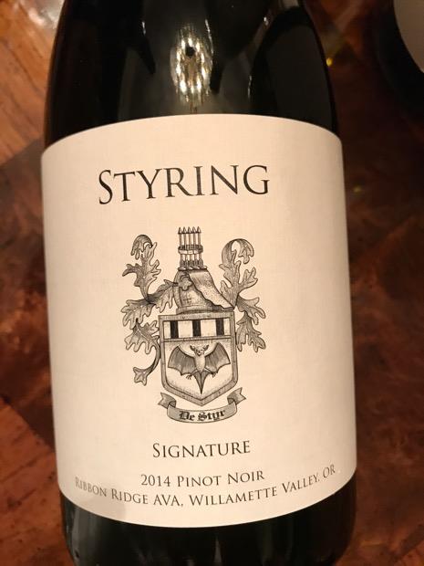 2013 Styring Vineyards Pinot Noir Signature, USA, Oregon, Willamette ...