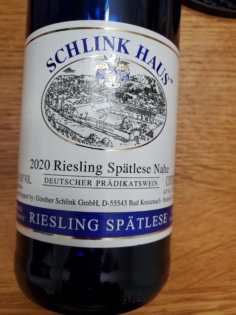2020 Schlink Haus Riesling Spätlese, Germany, Nahe CellarTracker