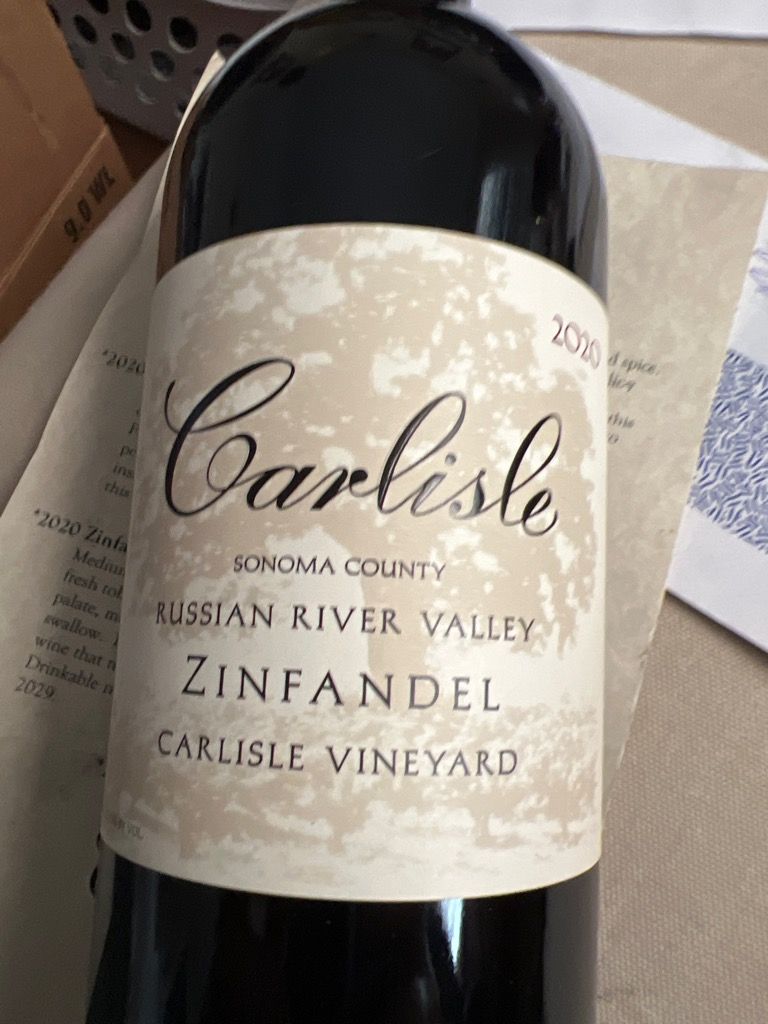 2020 Carlisle Zinfandel Limerick Lane Vineyard, USA, California, Sonoma County, Russian River