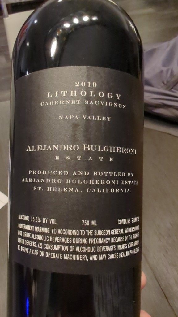 2016 Lithology Cabernet Sauvignon Beckstoffer Las Piedras