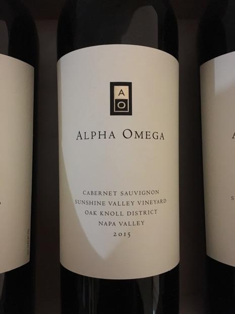 2015 Alpha Omega Cabernet Sauvignon Sunshine Valley CellarTracker