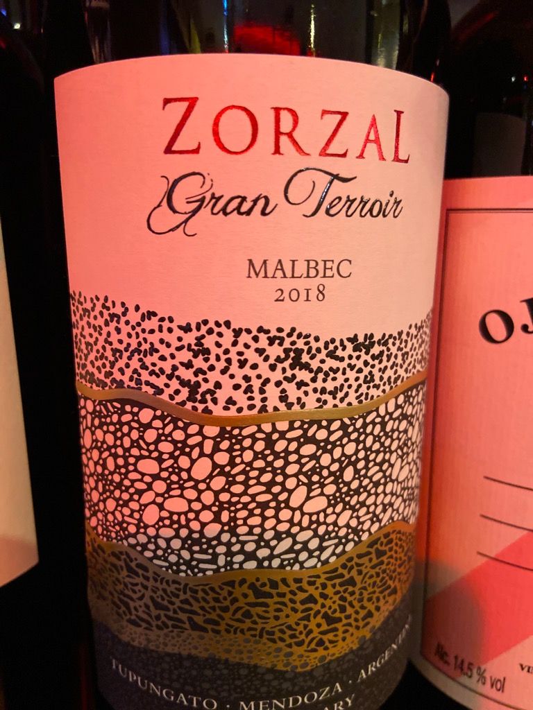 2018 Zorzal Malbec Gran Terroir, Argentina, Mendoza, Valle de Uco