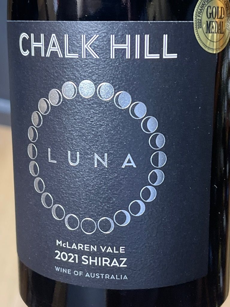 2021 Chalk Hill Wines Shiraz Luna, Australia, South Australia, Fleurieu, McLaren Vale