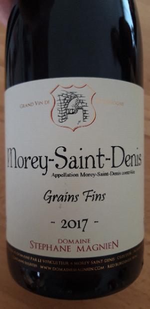 2016 Domaine Stephane Magnien Morey-Saint-Denis Grains Fins