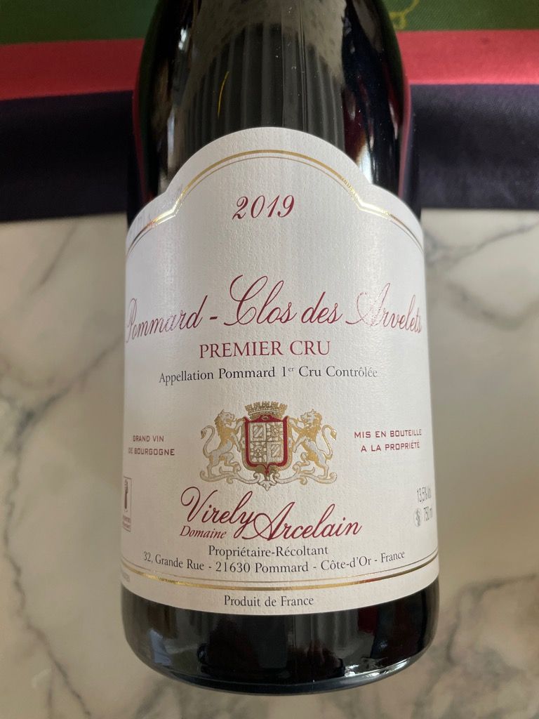 2019 Domaine Virely Arcelain Pommard 1er Cru Clos des Arvelets