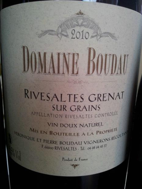 2001 Domaine Boudau Rivesaltes Grenat Sur Grains, France, Languedoc ...